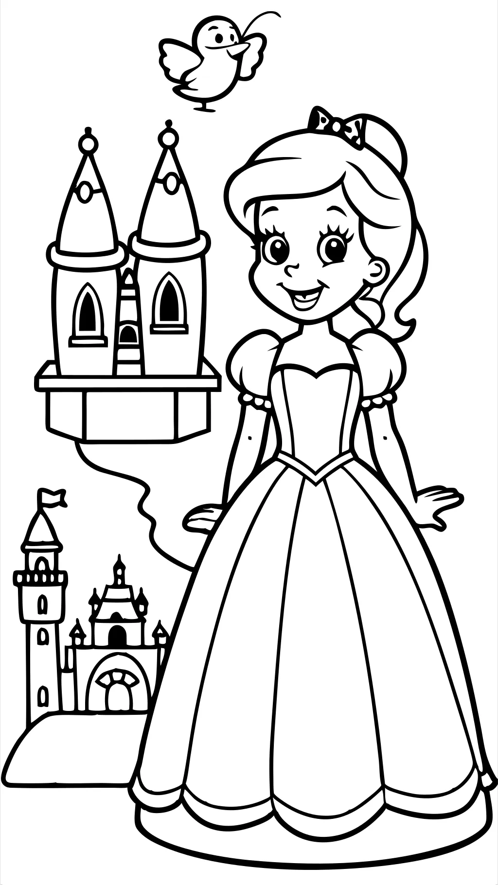 coloriage princesse Belle